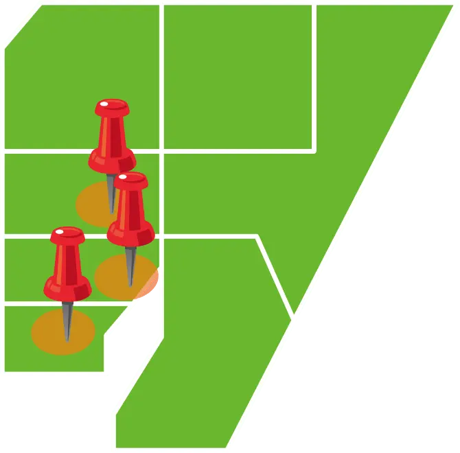 対応エリアの地図